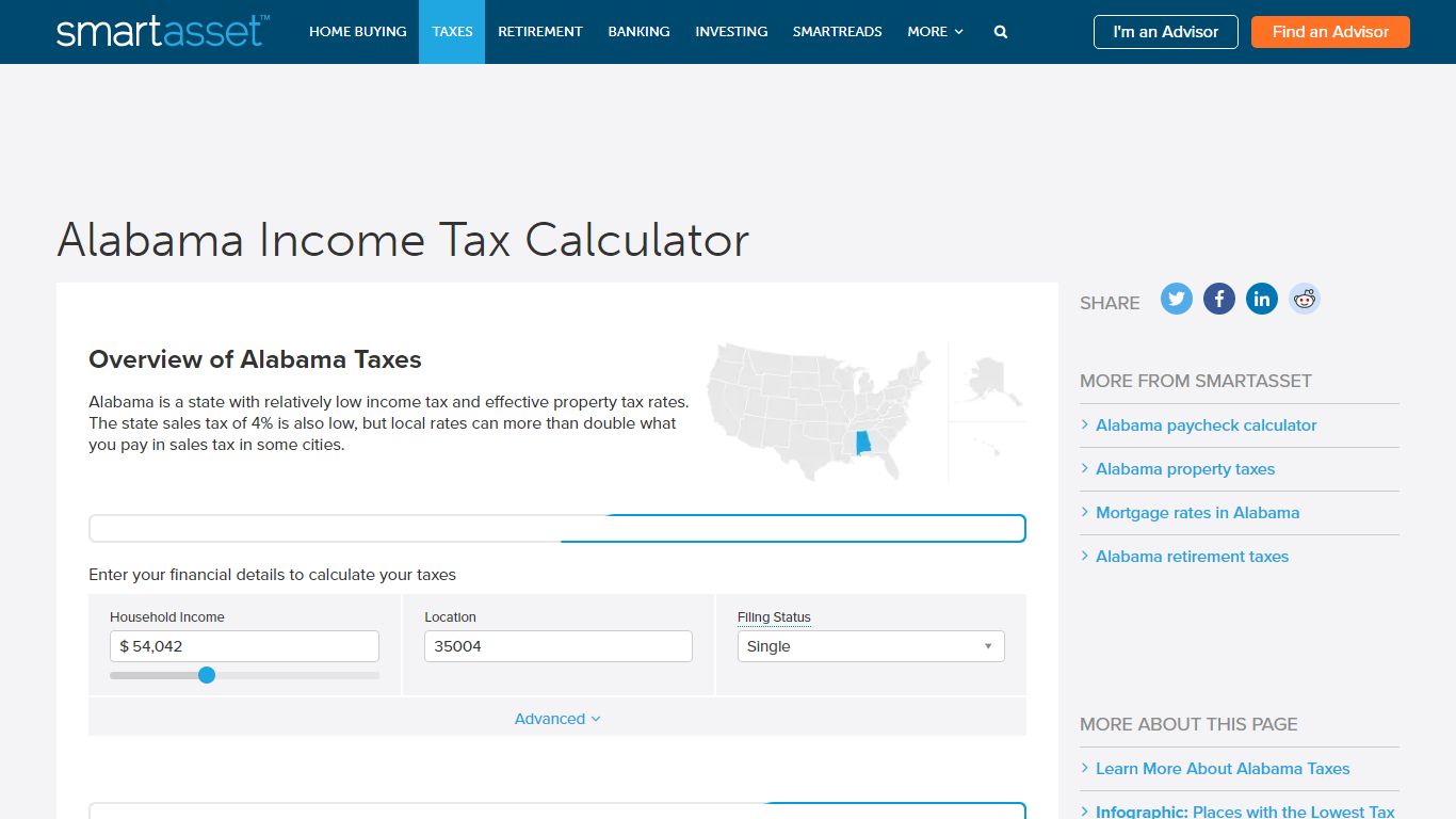 Alabama Income Tax Calculator - SmartAsset