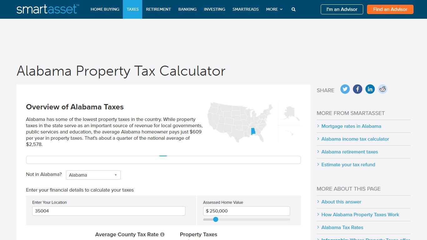 Alabama Property Tax Calculator - SmartAsset